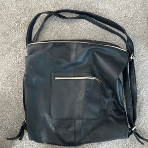 Large soft leather tote